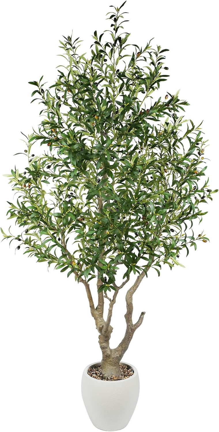 Đánh giá Cây ô liu giả cao 2,4m (7.9 Ft): Giải pháp trang trí không gian hiện đại